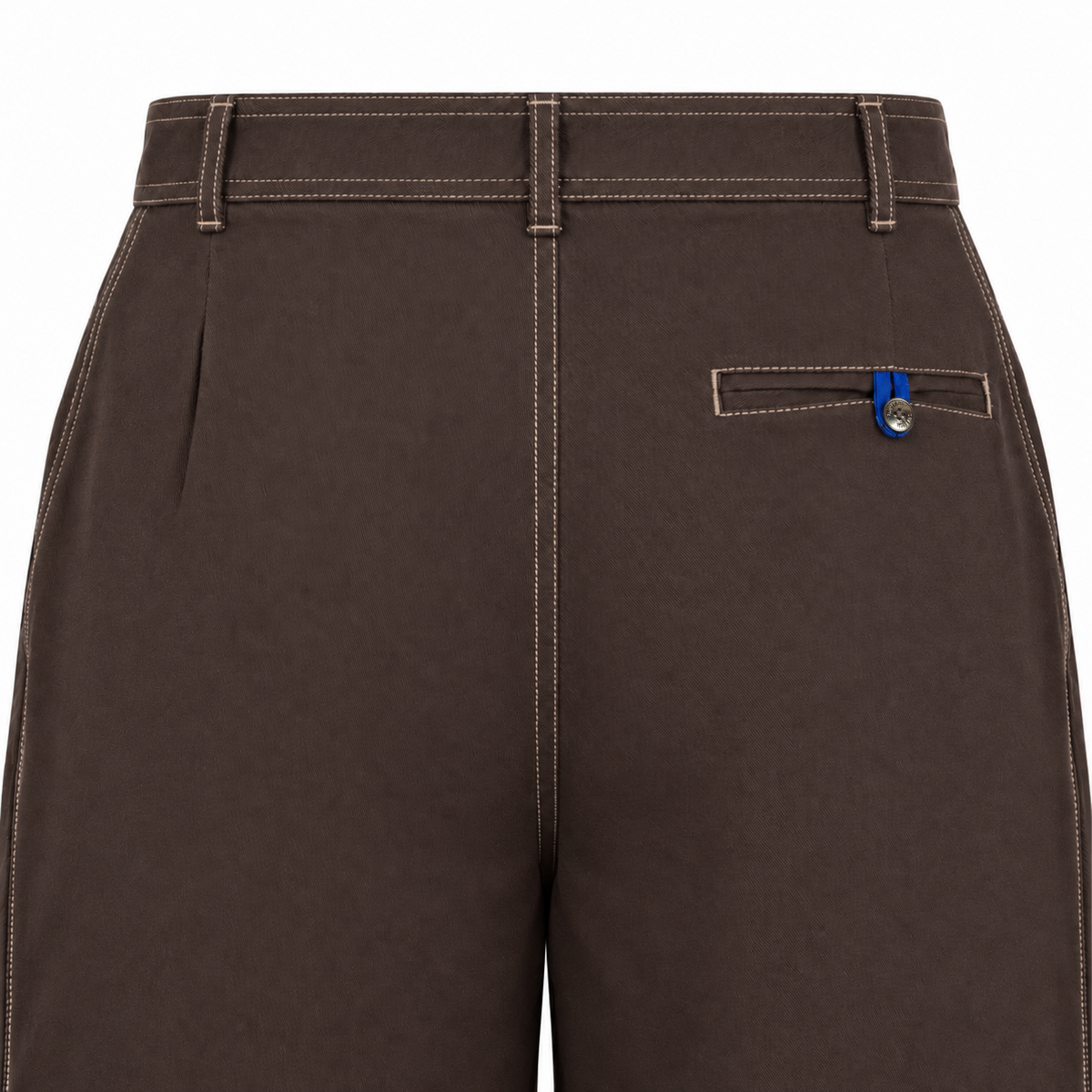 Kara - Pintuck Pant - Dark Brown For Women
