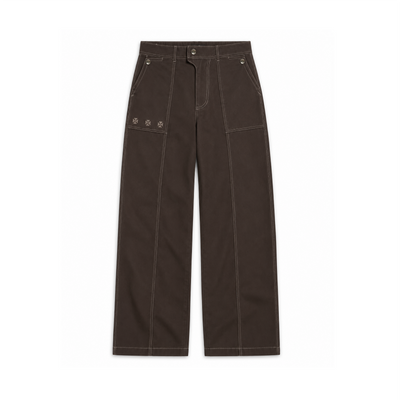 Kara - Pintuck Pant - Dark Brown For Men