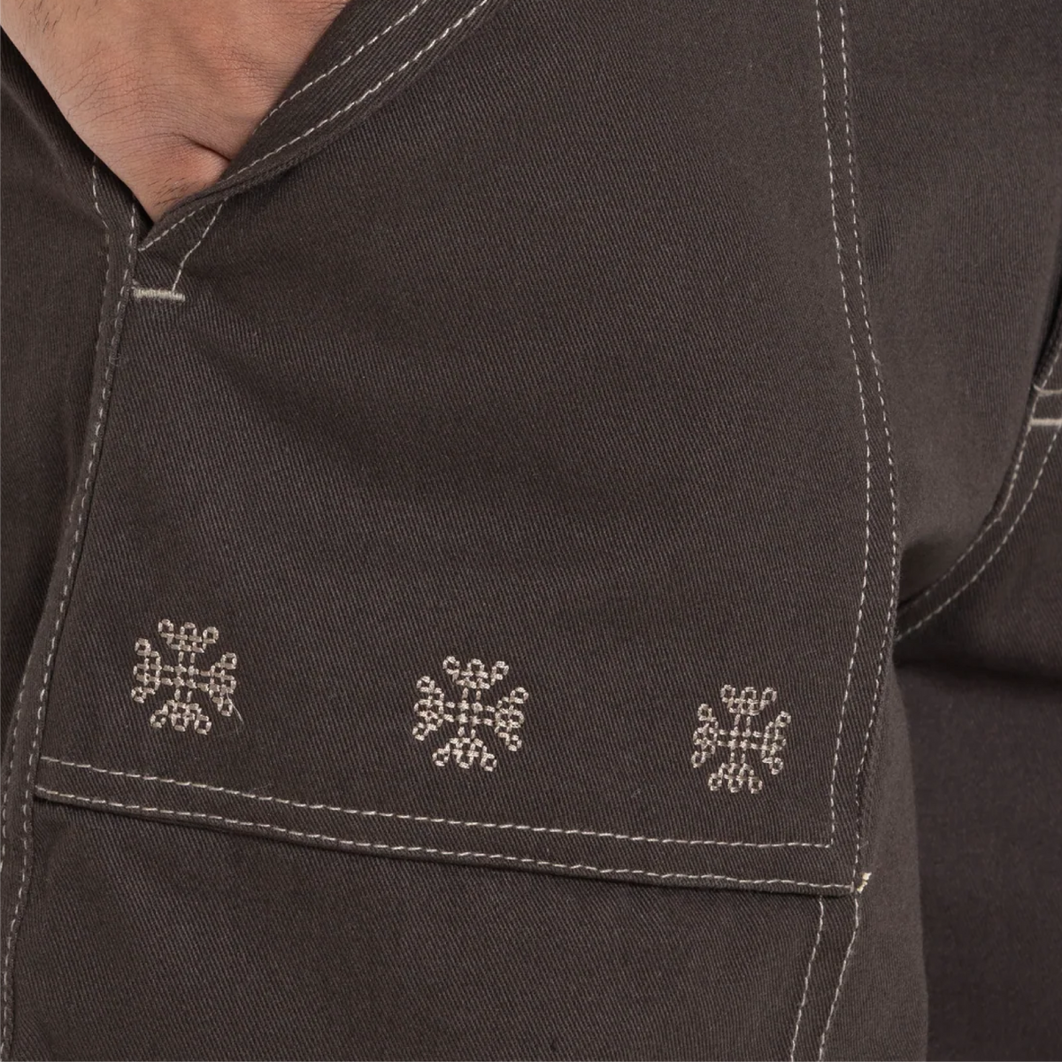 Kara - Pintuck Pant - Dark Brown For Men