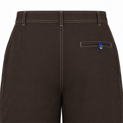 Kara - Pintuck Pant - Dark Brown For Men
