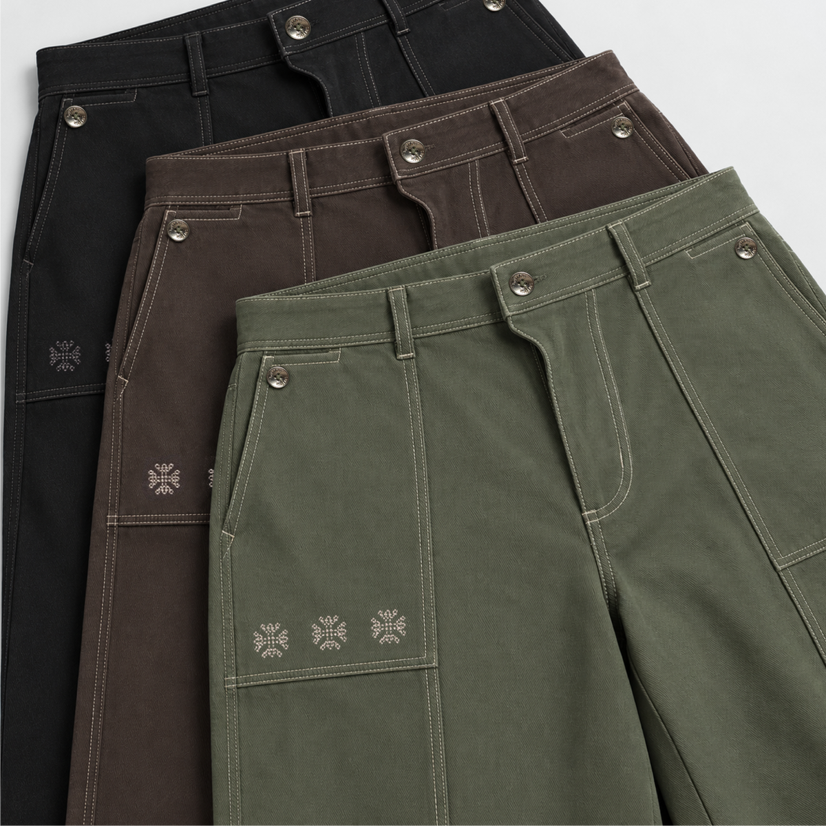 Kara - Pintuck Pant - Dark Brown For Men