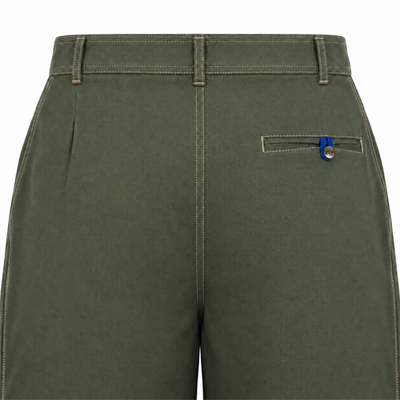 Kara - Pintuck Pant - Olive Green For Men