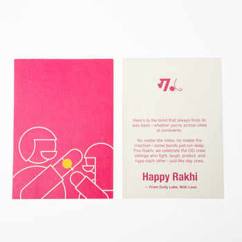 Giftwrapping with Customized Initials Rakhi (Set of 2)