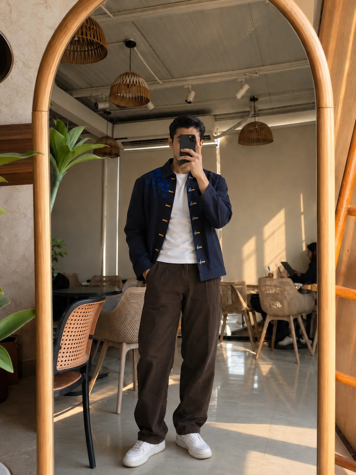 Kara - Toggle Shacket - Navy (Unisex)