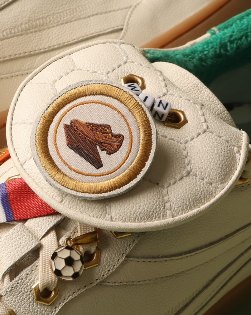 Puffed Embroidered Hexagon