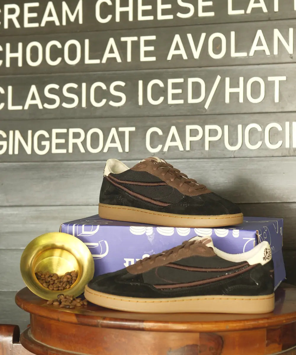 Close-up of the Bitter Black shoe